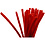 Creativ Company Chenille, L: 30 cm, dikte 9 mm, rood, 25 stuk/ 1 doos