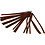 Creativ Company Chenille, L: 30 cm, dikte 9 mm, bruin, 25 stuk/ 1 doos