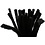 Creativ Company Chenille, L: 30 cm, dikte 9 mm, zwart, 25 stuk/ 1 doos