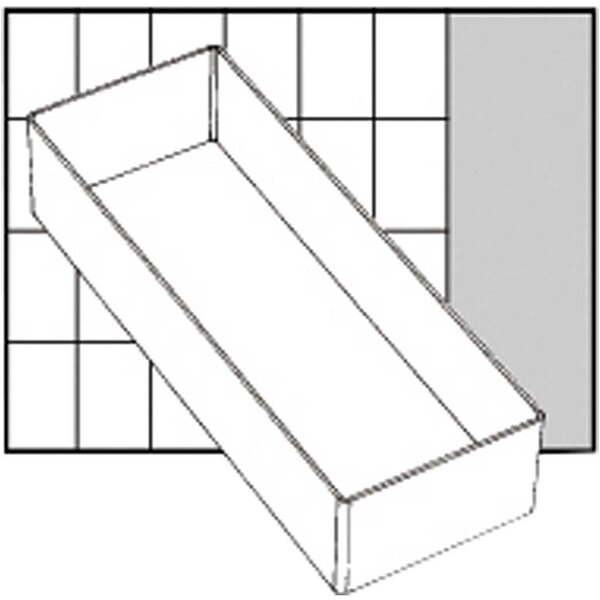 Raaco Inzet Box, afm A7-2, H: 47 mm, afm 218x79 mm, 1 stuk