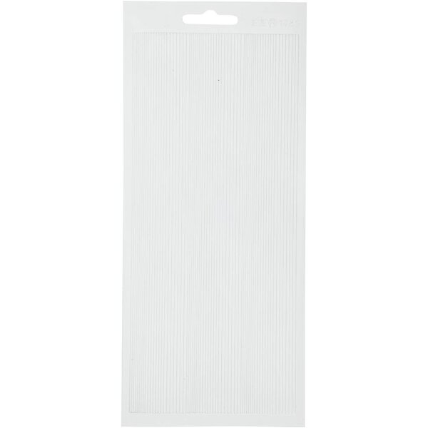 Creativ Company Stickers, randen, vel 10x23 cm, wit, 1 vel