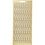 Creativ Company Stickers, randen, vel 10x23 cm, goud, 1 vel
