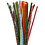 Creativ Company Chenille, gestreept, L: 30 cm, dikte 6 mm, diverse kleuren, 30 div/ 1 doos