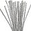Creativ Company Chenille, L: 30 cm, dikte 6 mm, glitter, zilver, 24 stuk/ 1 doos