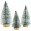 Creativ Company Kerstbomen, H: 10+13+14 cm, 3 stuk/ 1 doos