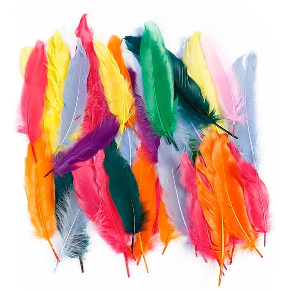 Creativ Company Veren, L: 12-15 cm, diverse kleuren, 350 stuk/ 1 doos