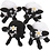 Creativ Company Lammetjes, H: 35 mm, zwart, wit, 4 stuk/ 1 doos