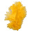 Creativ Company Dons, afm 5-12 cm, geel, 15 stuk/ 1 doos