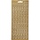 Creativ Company Stickers, cijfers, vel 10x23 cm, goud, 1 vel