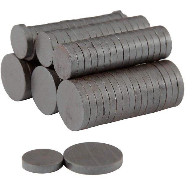Creativ Company Magneet, d 14+20 mm, dikte 3 mm, 2x250 stuk/ 1 doos