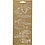 Creativ Company Stickers, vissen, vel 10x23 cm, goud, 1 vel
