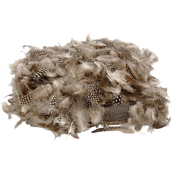 Creativ Company Veren van parelhoen, naturel, 50 gr/ 1 doos