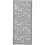 Creativ Company Stickers, rozen, vel 10x23 cm, zilver, 1 vel