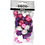 Creativ Company Pompons, d 15+20 mm, paars, lichtrood, wit, 48 div/ 1 doos