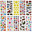 3D Stickers, afm 7x17 cm, 20 vel/ 1 doos