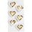 Creativ Company Shaker stickers, D: 4 mm, L: 32 mm, B: 38 mm, wit, 6 stuk/ 1 doos
