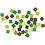 Creativ Company Mini mozaiek, afm 5x5 mm, dikte 2 mm, groen glitter, 25 gr/ 1 doos