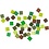 Creativ Company Mini mozaiek, afm 5x5 mm, dikte 2 mm, groen glitter, 25 gr/ 1 doos