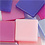 Creativ Company Mini mozaiek, afm 10x10 mm, dikte 2 mm, paars/donkerpaars, 25 gr/ 1 doos