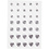 Vivi Gade Strasstenen, rond, vierkant, hart, afm 6+8+10 mm, zilver, 35 stuk/ 1 doos