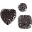 Vivi Gade Strasstenen, rond, vierkant, hart, afm 6+8+10 mm, zwart, 35 stuk/ 1 doos
