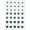 Vivi Gade Strasstenen, rond, vierkant, hart, afm 6+8+10 mm, groen, 35 stuk/ 1 doos