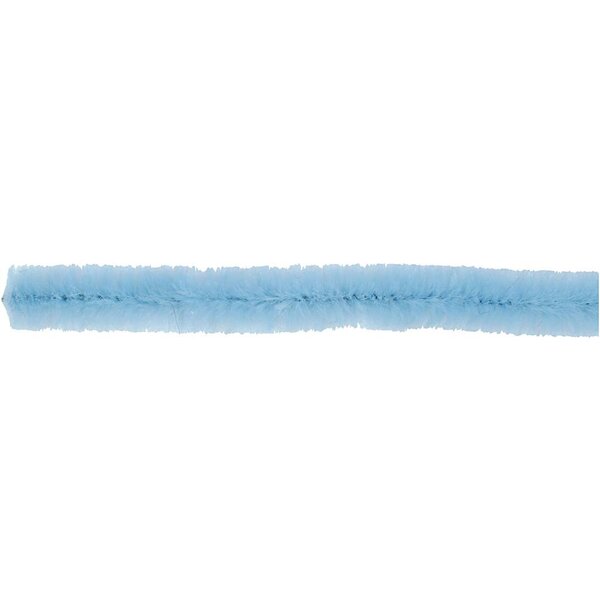 Creativ Company Chenille, L: 30 cm, dikte 9 mm, blauw, 25 stuk/ 1 doos
