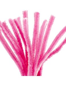 Creativ Company Chenille, L: 30 cm, dikte 15 mm, roze, 15 stuk/ 1 doos