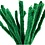 Creativ Company Chenille, L: 30 cm, dikte 15 mm, donkergroen, 15 stuk/ 1 doos