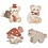 Creativ Company Masking Tape stickers, beren, afm 25-70 mm, 30 stuk/ 1 doos
