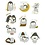 Creativ Company Masking Tape stickers, pinguïns, afm 40-53 mm, 30 stuk/ 1 doos