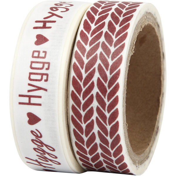 Vivi Gade Masking Tape, Hygge en breisteek, B: 15 mm, 2x5 m/ 1 doos