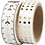 Vivi Gade Masking Tape, harten en stippen - folie, B: 15 mm, goud, wit, 2x4 m/ 1 doos