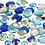 Creativ Company Strasstenen, rond, afm 6+9+12 mm, blauw/groen harmonie, 360 stuk/ 1 doos
