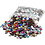 Creativ Company Strasstenen, rond, d 6+9+12 mm, diverse kleuren, 3600 stuk/ 1 doos