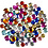 Creativ Company Strasstenen, rond, d 6+9+12 mm, diverse kleuren, 3600 stuk/ 1 doos