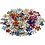 Creativ Company Strasstenen, d 6+10+12 mm, diverse kleuren, 2520 stuk/ 1 doos