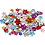 Creativ Company Strasstenen, d 6+10+12 mm, diverse kleuren, 252 stuk/ 1 doos