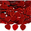 Creativ Company Pailletten, druppel, afm 14x19 mm, rood, 50 gr/ 1 doos