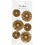 Vivi Gade Rosettes, d 35+50 mm, goud glitter, 6 stuk/ 1 doos