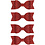 Vivi Gade Strikken, afm 31x85 mm, rood glitter, 4 stuk/ 1 doos