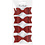 Vivi Gade Strikken, afm 31x85 mm, rood glitter, 4 stuk/ 1 doos