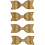 Vivi Gade Strikken, afm 31x85 mm, goud glitter, 4 stuk/ 1 doos