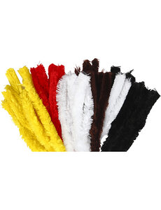 Creativ Company Chenille, L: 40 cm, dikte 30 mm, diverse kleuren, 48 stuk/ 1 doos