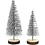 Creativ Company Kerstbomen, H: 40+60 mm, zilver, 5 stuk/ 1 doos
