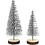 Creativ Company Kerstbomen, H: 40+60 mm, zilver, 5 stuk/ 1 doos