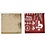 Vivi Gade Deco folie en transfer vel, gevlochten harten, vel 15x15 cm, goud, rood, wit, 4 vel/ 1 doos