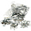 Creativ Company Spiegel mozaiek tegels, d 10-18 mm, dikte 2 mm, 1900 stuk/ 1 doos