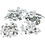 Creativ Company Spiegel mozaiek tegels, d 10-18 mm, dikte 2 mm, 1900 stuk/ 1 doos