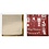 Vivi Gade Deco folie en transfer vel, notenkraker, kerstman en ballerina, vel 15x15 cm, goud, rood, wit, 4 vel/ 1 doos